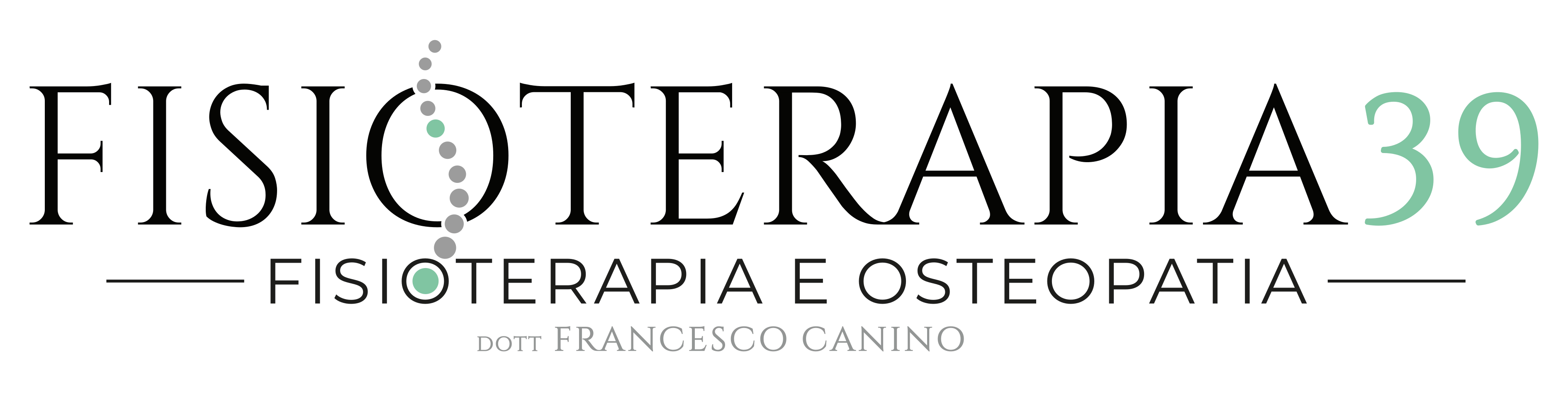 Logo dello studio di fisioterapia 39 del Dottor Canino Francesco